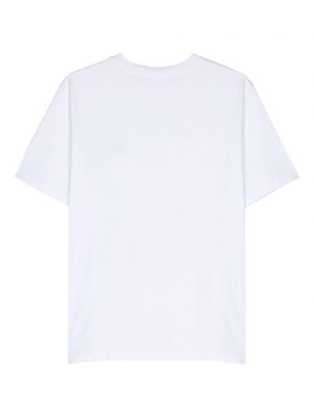 Kokvilnas t-krekls ar izšuvumiem Maison Kitsuné balts