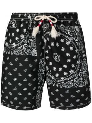 Paisley trykt shorts Mc2 Saint Barth svart