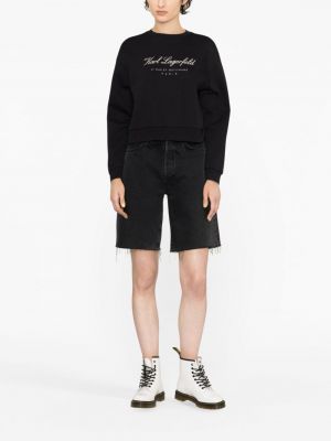 Sweat col rond col rond Karl Lagerfeld noir