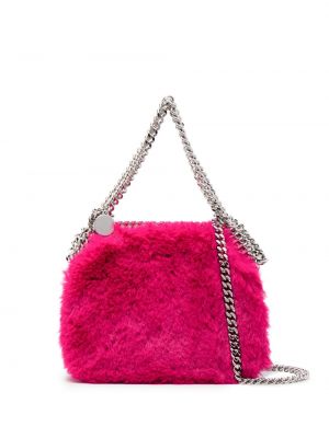 Pelz shopper handtasche Stella Mccartney pink