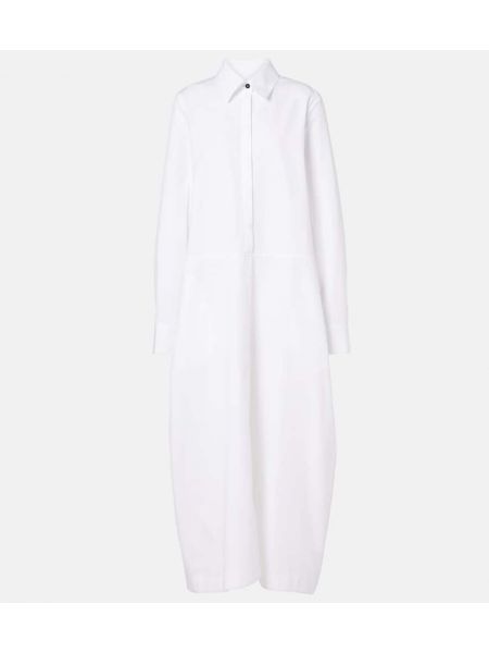 Bomull dress Jil Sander hvit