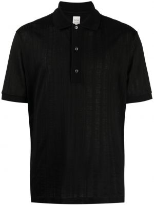 Medvilninis polo marškinėliai Paul Smith juoda