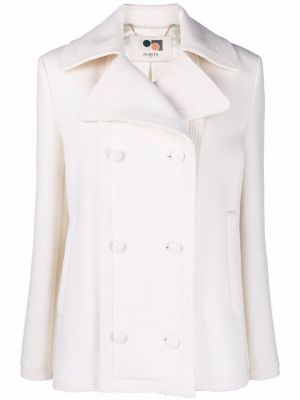 Kašmírový vlněný kabát Ports 1961 bílý