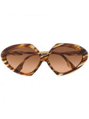Victoria Beckham Eyewear lunettes de soleil à monture ovale - Marron