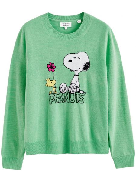 Džemper s cvjetnim printom Chinti & Parker zelena