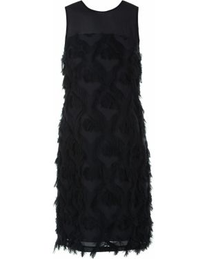 Коктейльное платье с бахромой Michael Kors, черное