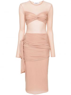 Midi jersey jarse elbise Blumarine pembe