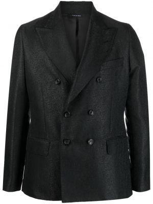 Ukrojena obleka iz žakarda Reveres 1949 črna