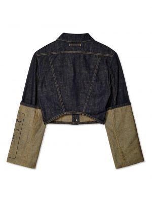 Džínová bunda s potiskem Jean Paul Gaultier modrá