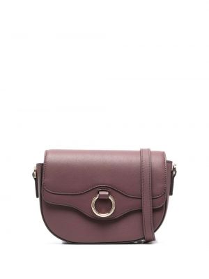 Crossbody väska i läder Tila March lila