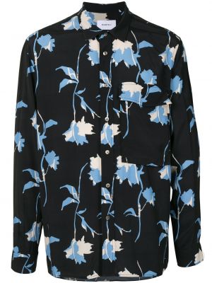 Camisa de flores con estampado Ports V azul