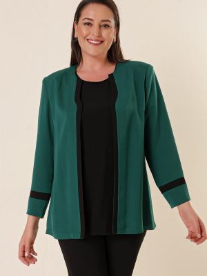 Куртка з крепу By Saygı зелена