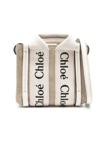 Shopper handtasche mit taschen Chloé weiß