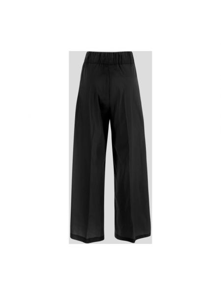 Spodnie bawełniane Semicouture czarne