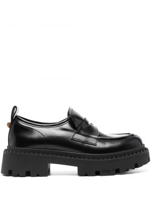 Pantofi loafer din piele Ash negru