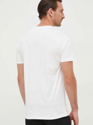 Bavlněné tričko s potiskem Pepe Jeans bílé