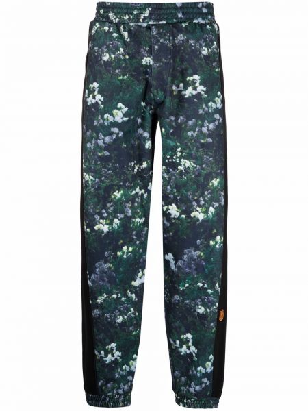 Pantaloni a fiori Kenzo verde