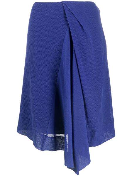 Falda plisada Nina Ricci azul