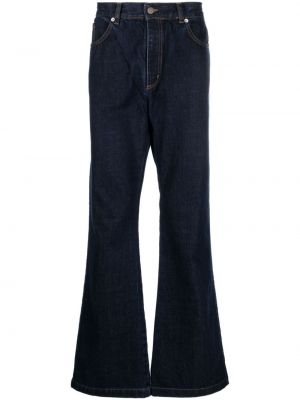 Proste jeansy z niską talią Société Anonyme niebieskie