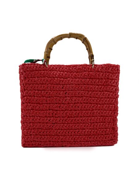 Shopper handtasche mit taschen Chica London rot