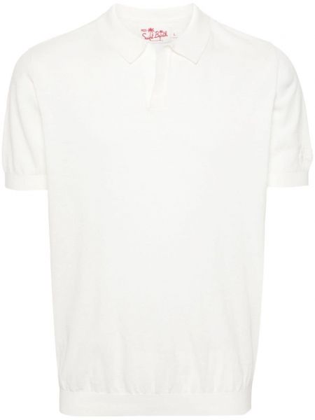 Medvilninis polo marškinėliai Mc2 Saint Barth balta