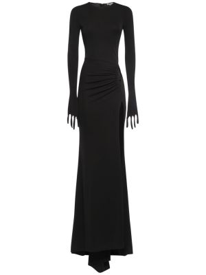 Džerzej dlouhé šaty Alessandro Vigilante čierna