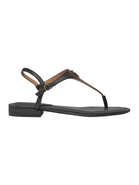 Leder sandale Ralph Lauren schwarz