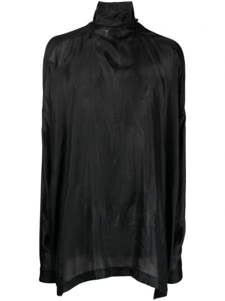 Šilkinė marškiniai Rick Owens juoda