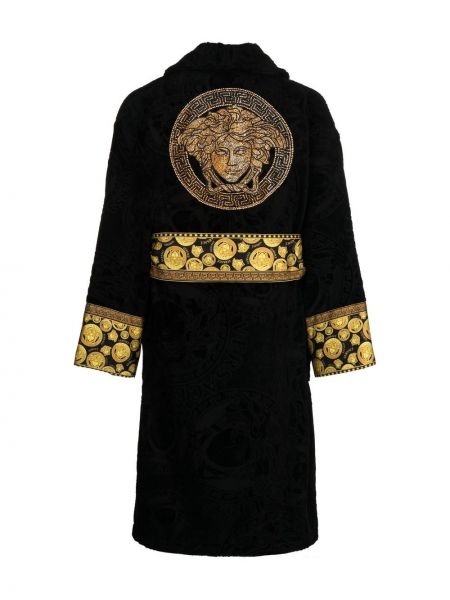 Bademantel aus baumwoll mit print Versace