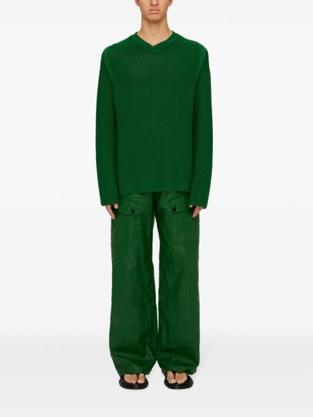 Pantalon cargo avec poches Ferragamo vert