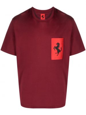 Bavlněné tričko s kapsami Ferrari