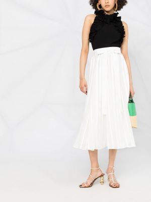 Falda larga Zimmermann blanco