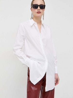 Памучна риза Karl Lagerfeld бяло