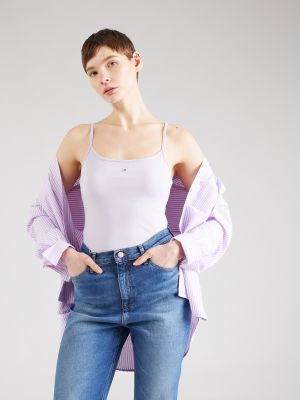 Top slim fit Tommy Jeans violet