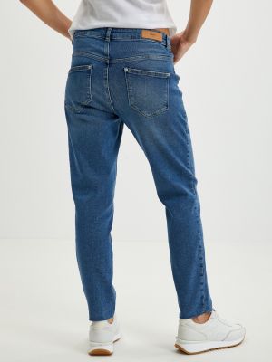 Priliehavé skinny fit džínsy Ichi modrá