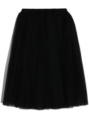Midi sijonas iš tiulio Black Comme Des Garçons juoda