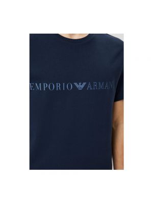 Koszulka Emporio Armani niebieska