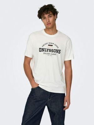 T-shirt Only & Sons weiß