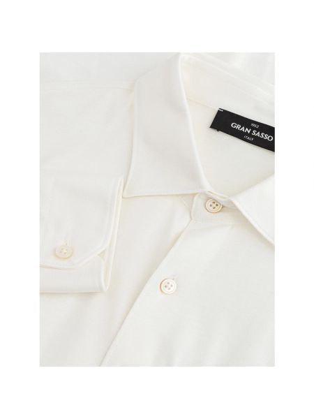 Camisa de seda Gran Sasso blanco