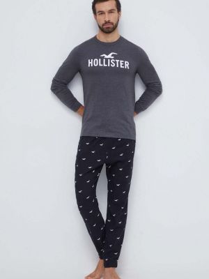 Pyžamo Hollister Co. černé