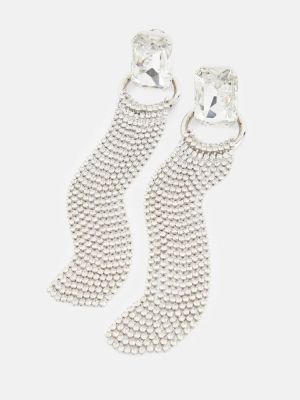 Σκουλαρίκια με πετραδάκια Alessandra Rich ασημί
