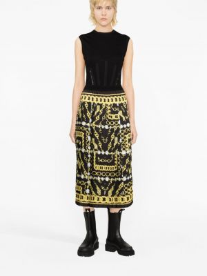 Jeansrock mit print mit plisseefalten Versace Jeans Couture