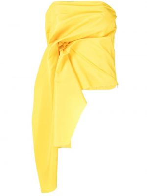 Drapovaný asymetrický top z polyesteru Marques'almeida - žlutá