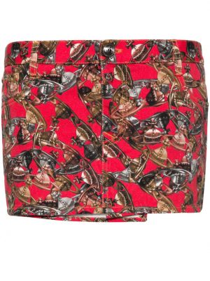 Spódnica z nadrukiem Vivienne Westwood czerwona