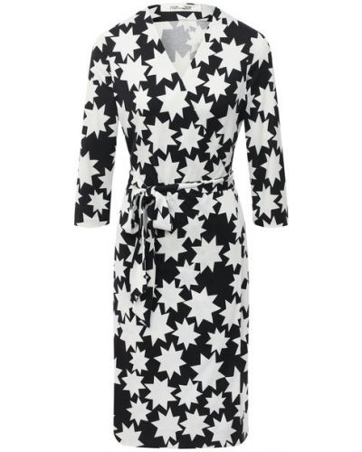 Шелковое платье Diane Von Furstenberg, белое