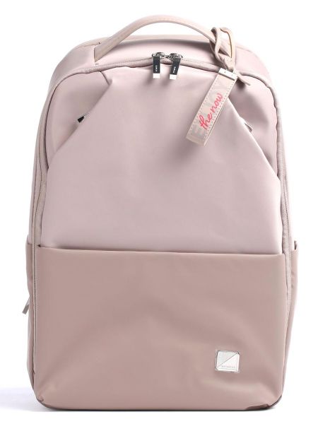 Кожаный рюкзак из искусственной кожи Samsonite розовый