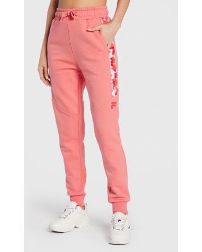 Sportovní kalhoty Fila růžové