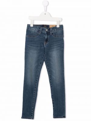 Skinny fit-jeans för tjejer Ralph Lauren Kids blå