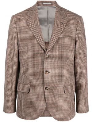 Trykt lang blazer Brunello Cucinelli