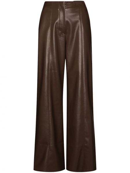Pantalones bootcut Nanushka marrón